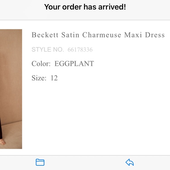 BHLDN Beckett Silk Maxi Dress Eggplant Purple Size 12 NWT - Picture 5 of 9